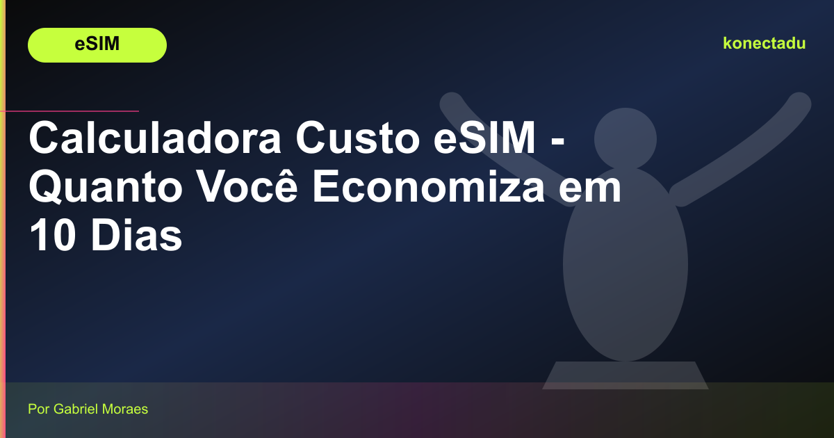 Calculadora Custo eSIM - Quanto Você Economiza em 10 Dias